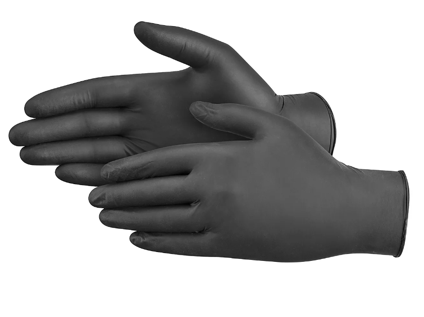 black nitrile gloves